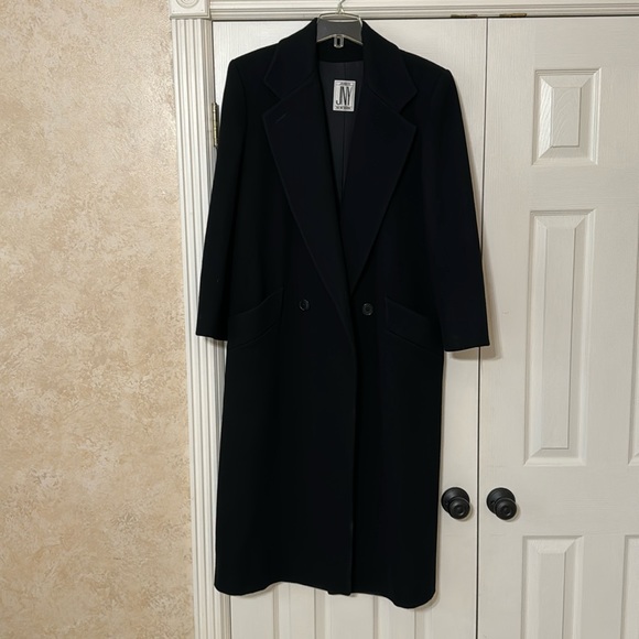 Vintage Black Jone New York Wool Coat M/L